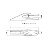 Zub CATERPILLAR monoblok