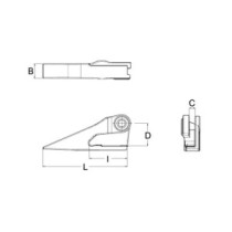 Zub CATERPILLAR monoblokový roh