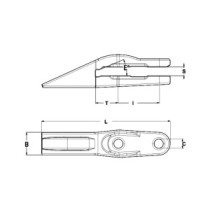 Zub KOMATSU monoblok