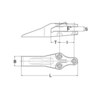 Zub KOMATSU monoblok