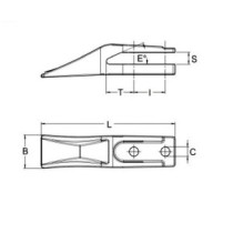 Zub KOMATSU monoblok