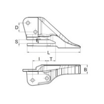 Zub KOMATSU monoblok
