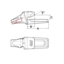 Adaptér zubu ESCO SUPER V13 pro bagr 833.V13