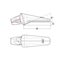 Adaptér zubu ESCO SUPER V17 nakladač 3891.V17