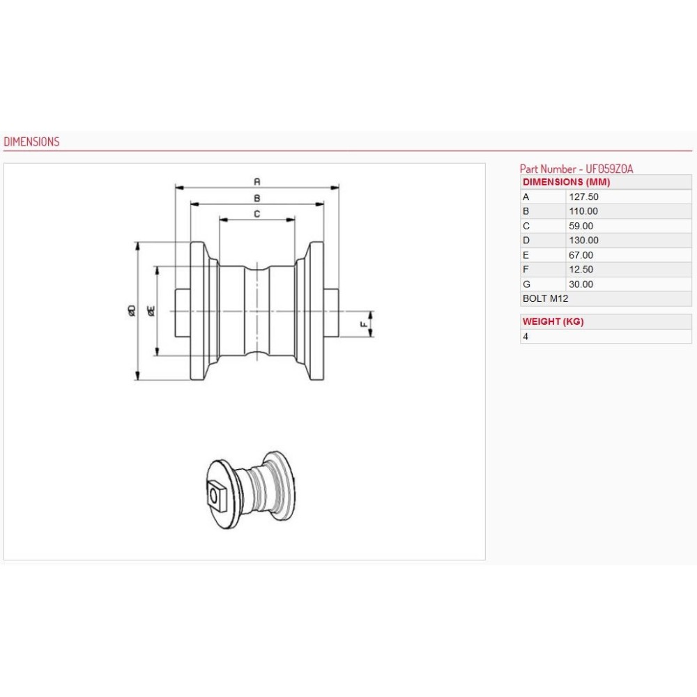 Kladka jezdná YANMAR B15