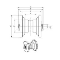 Kladka jezdná KOMATSU PC38 UU