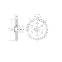 Hnací kolo KUBOTA KH35