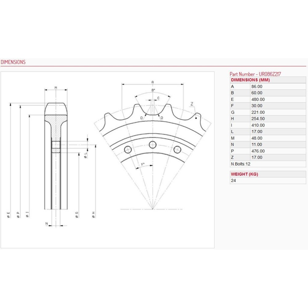 Hnací kolo CATERPILLAR 279 C