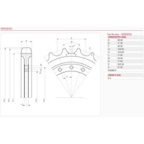Hnací kolo CATERPILLAR 301.7D 301.4C 1402RD 1404 1502 1503 1703