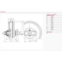 Napínací kolo s vodítky TAKEUCHI TL140