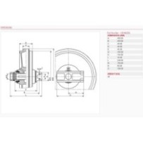Napínací kolo s vodítky...