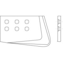 Břit lžíce CATERPILLAR D4H