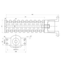 Napínák gumového pásu CATERPILLAR 314 B
