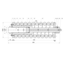 Napínák gumového pásu HITACHI ZX240N 3FAMS