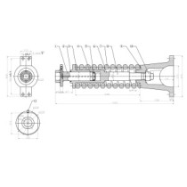 Napínák gumového pásu KOMATSU PC360 10