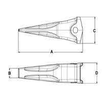 Zub pro ripper CENTERLINE B