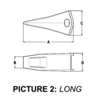 Zub k ZRYVÁKU dlouhý/standardní G