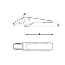 Adaptér nakladače pro svařování pravý KOMATSU WA430 WA470 WA480