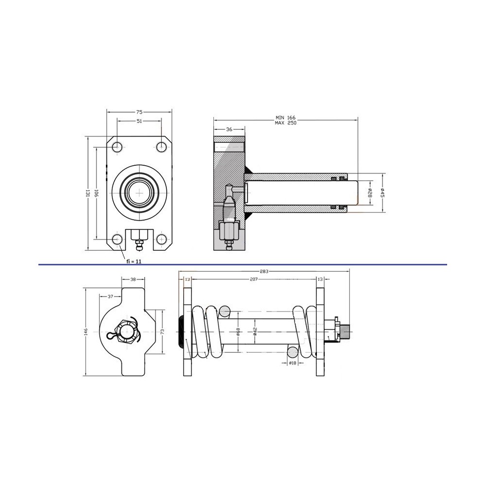 Napínák pásu CATERPILLAR 302