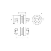 Pojezdová kladka KOMATSU PC78-US