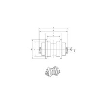 Pojezdová kladka YANMAR VIO45 V