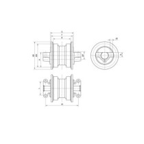 Pojezdová kladka FIAT HITACHI EX135UR STEEL
