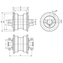 Spodní pojezdová kladka SANDVIK / BITELLI / TITAN2820