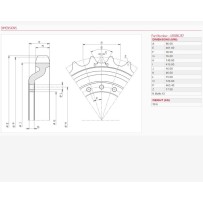 HNACÍ KOLO JCB 150 T