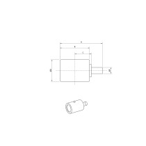 HORNÍ OPĚRNÝ VÁLEC JCB 8040 8050 8055