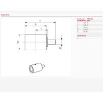 HORNÍ OPĚRNÝ VÁLEC CAT 305 304