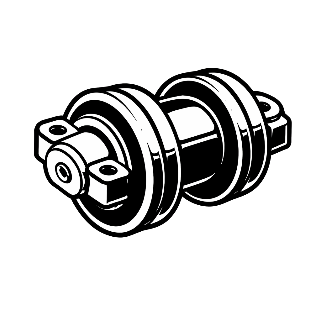 Oboustranné pojezdové kladky pro bagry a buldozery